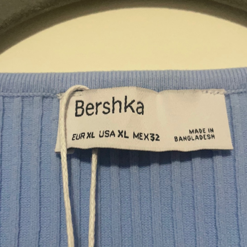 Bershka Racerback Ribbed Midi Dress - Picture 4 of 5